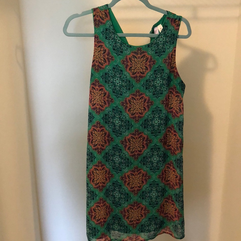 Green Pattern dress
